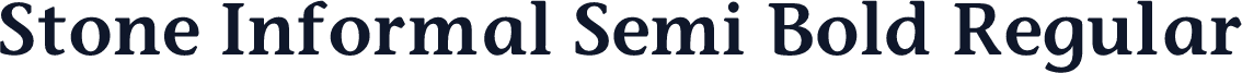 Stone Informal Semi Bold Regular