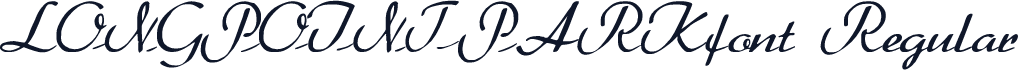 LONGPOINTPARKfont Regular