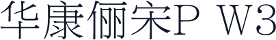 华康俪宋P W3