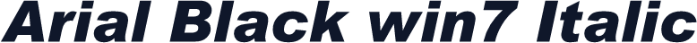 Arial Black win7 Italic