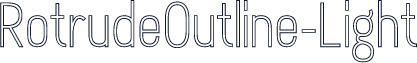RotrudeOutline-Light
