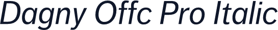 Dagny Offc Pro Italic