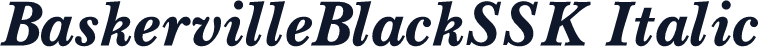 BaskervilleBlackSSK Italic