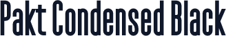 Pakt Condensed Black
