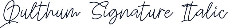 Qulthum Signature Italic