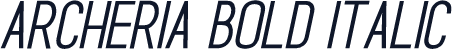 Archeria Bold Italic