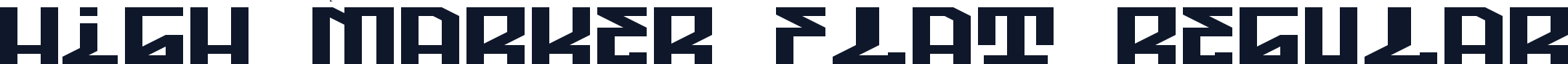 High Marker Flat Regular