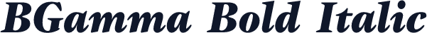 BGamma Bold Italic