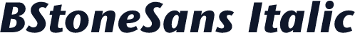 BStoneSans Italic