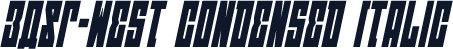EAST-west Condensed Italic