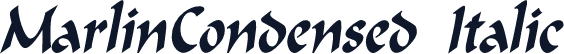 MarlinCondensed Italic