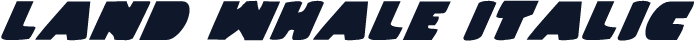 Land Whale Italic