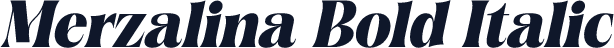 Merzalina Bold Italic