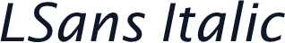 LSans Italic