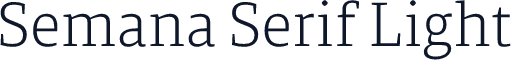 Semana Serif Light