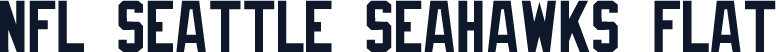 NFL Seattle Seahawks Flat