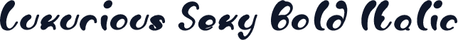 Luxurious Sexy Bold Italic