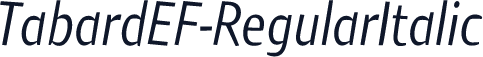 TabardEF-RegularItalic