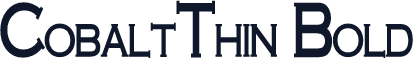 CobaltThin Bold