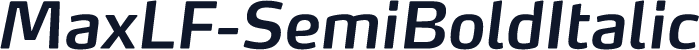 MaxLF-SemiBoldItalic