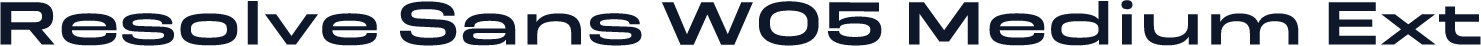 Resolve Sans W05 Medium Ext