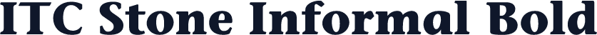 ITC Stone Informal Bold