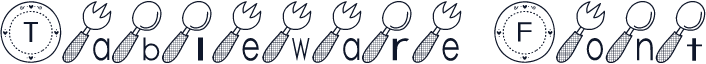 Tableware Font