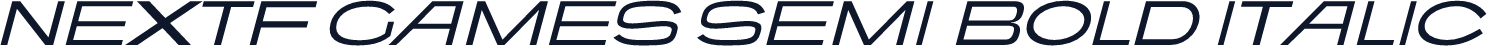 NextF Games Semi-bold Italic