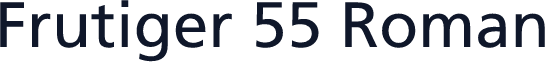 Frutiger 55 Roman