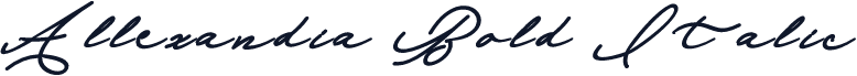 Allexandia Bold Italic