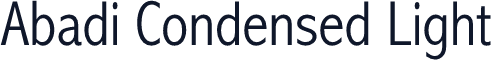 Abadi Condensed Light