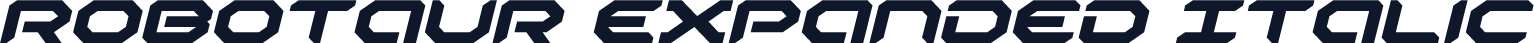 Robotaur Expanded Italic