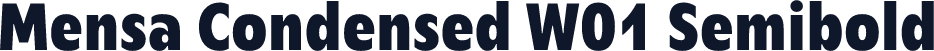 Mensa Condensed W01 Semibold