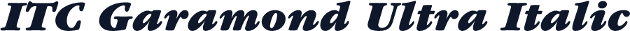 ITC Garamond Ultra Italic