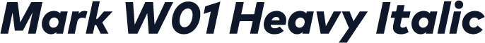 Mark W01 Heavy Italic