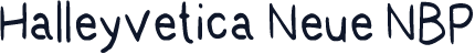 Halleyvetica Neue NBP