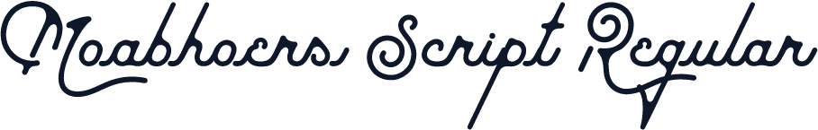 Moabhoers Script Regular