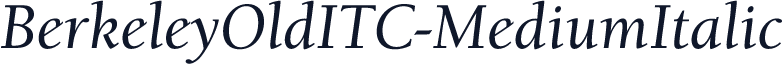 BerkeleyOldITC-MediumItalic