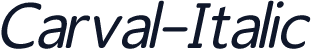 Carval-Italic