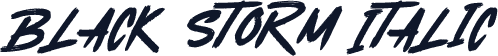 Black Storm Italic