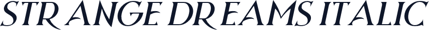 Strange Dreams Italic
