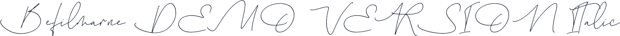 Befilmarne DEMO VERSION Italic