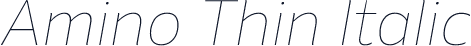 Amino Thin Italic