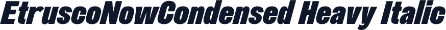 EtruscoNowCondensed Heavy Italic