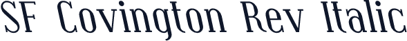 SF Covington Rev Italic