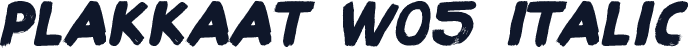 Plakkaat W05 Italic