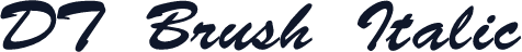 DT Brush Italic
