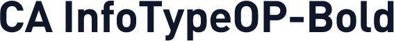 CA InfoTypeOP-Bold