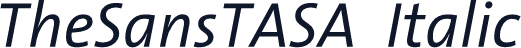 TheSansTASA  Italic