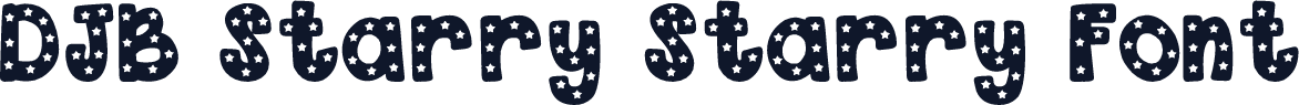 DJB Starry Starry Font